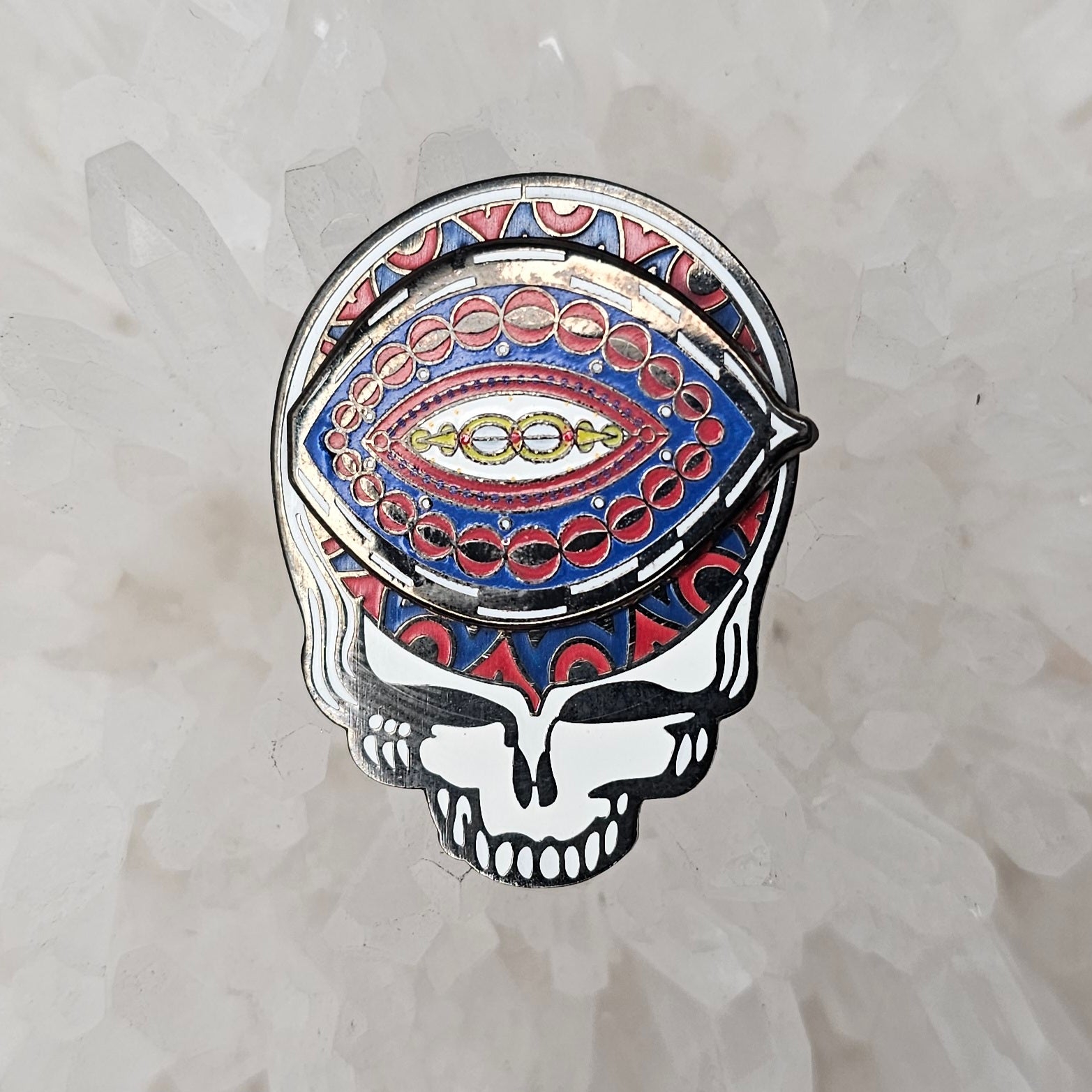 Atlanta Braves - Lapel pin - Grateful dead stealie - Braves - baseball