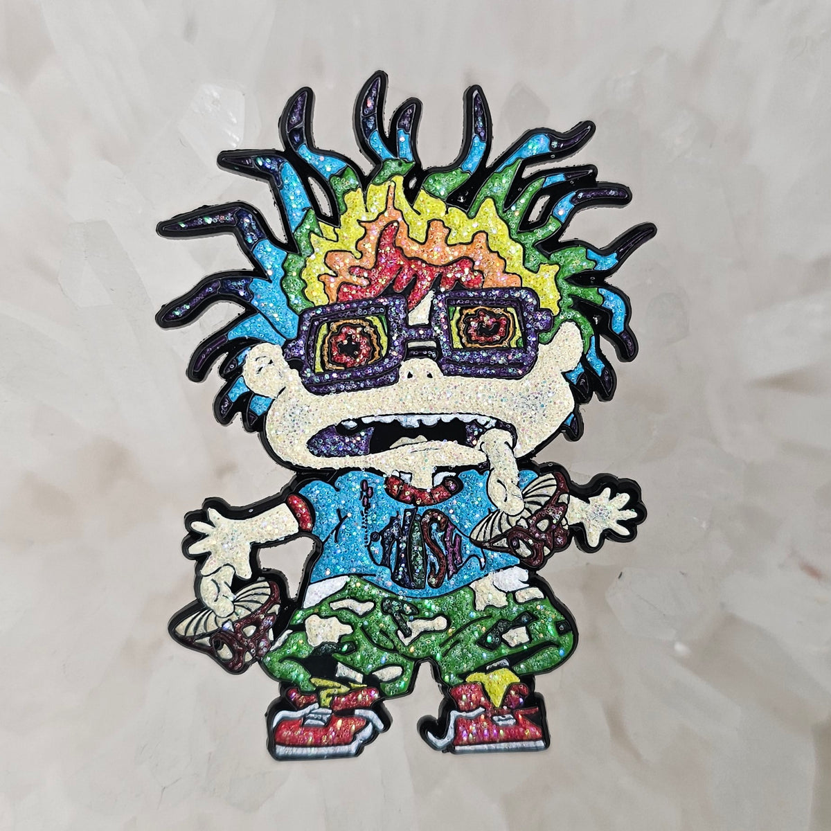 Rare psychedelic chuckie rugrats enamel Pin mythical merch good