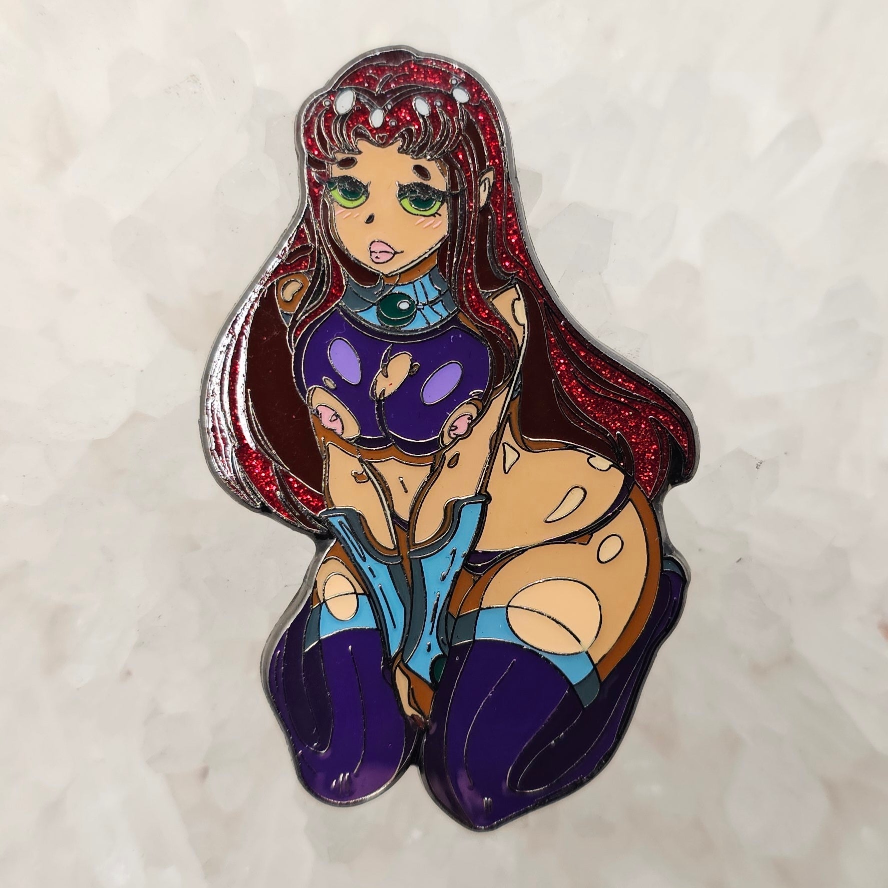 Sexy Starfire Kinked Comic Titty Titans Erotic 90s Cartoon Pin Up Glit –  Mythical Merch