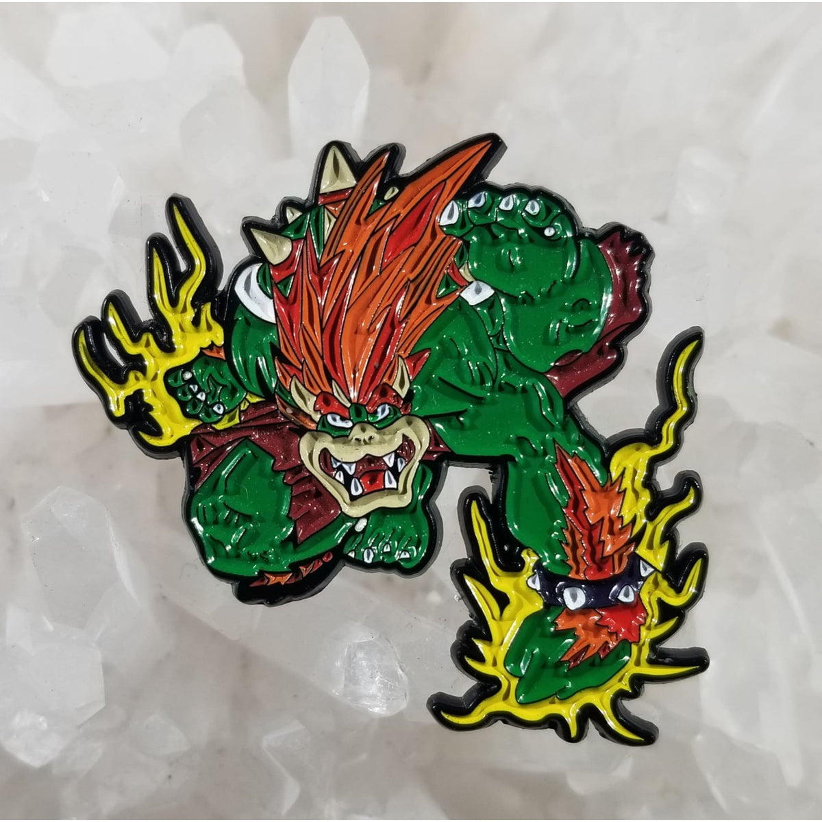 Super Mario Bros. Mario Cart Video Game Bowser Figure Metal Enamel Pin NEW