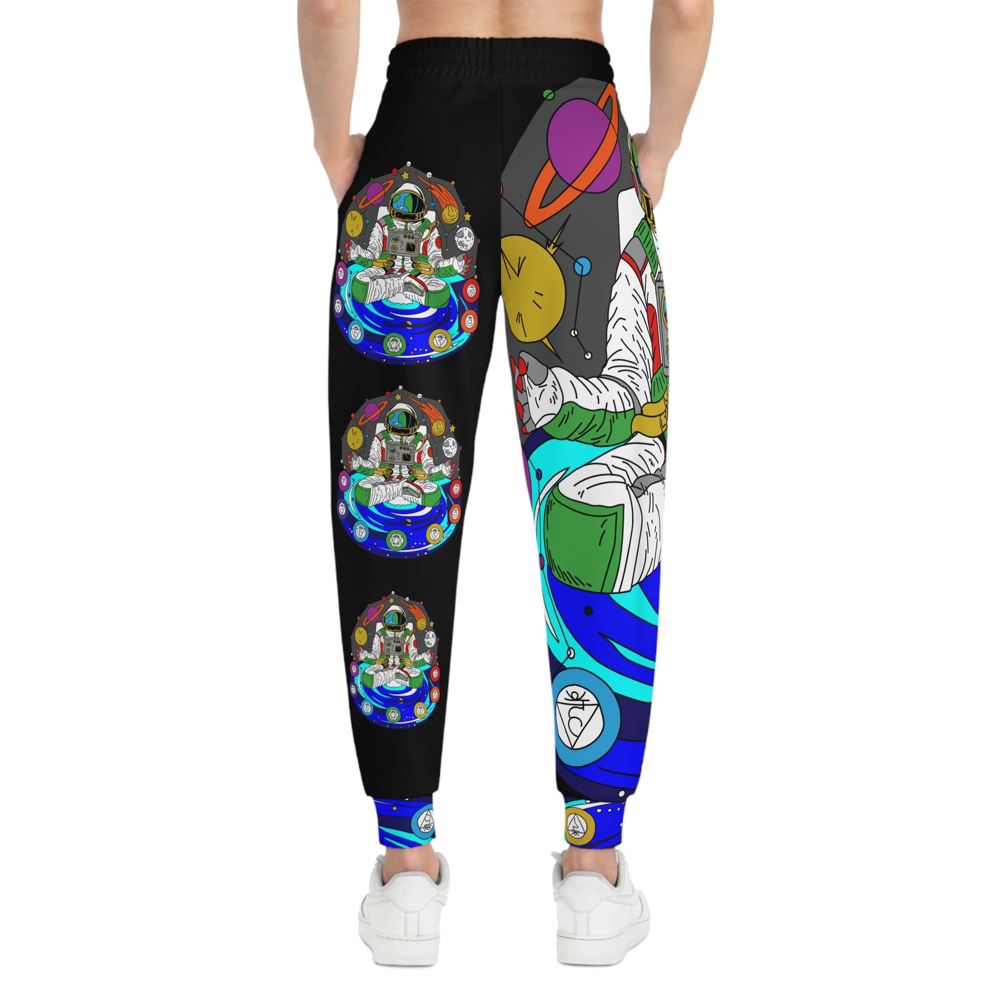 Chakranaut Astronaut Space Meditation Unisex Athletic Joggers Sweatpants Sweat Pants By Erin Barnhart X Mythical Merch