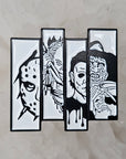 Horror Movie Panel Collage Jason Freddy Chuckie Mike Gore Slasher Scary Movie Enamel Pins Hat Pins Lapel Pin Brooch Badge Festival Pin