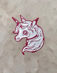 Creepy Unicorn Zombie Horse White Pink Metal Enamel Pins Hat Pins Lapel Pin Brooch Badge Festival Pin