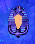 Egyptian Pharoah Mask King Tut Mummy Gemmed Enamel Pins Hat Pins Lapel Pin Brooch Badge Festival Pin