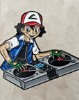 Dj Ash Vinyl Poke Baller Edm Anime Dubstep 2000s Cartoon Enamel Pins Hat Pins Lapel Pin Brooch Badge Festival Pin