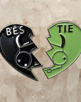 Gir Invader Love Zim Besties Heart 90s Cartoon Enamel Pin Set Hat Pins Lapel Pin Brooch Badge Festival Pin Set(2)