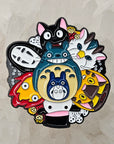 Studio Anime Ghibli No Face Manga Cartoon Mandala Enamel Pin Hat Pin Lapel Pin Brooch Badge Festival Pin