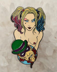 Riddler On A Platter Harley Quinn Cosplay Kinky Pin Up Kinked Enamel Pins Hat Pins Lapel Pin Brooch Badge Festival Pin