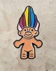 Rainbow Troll Doll Trippy Troll Enamel Pins Hat Pins Lapel Pin Brooch Badge Festival Pin