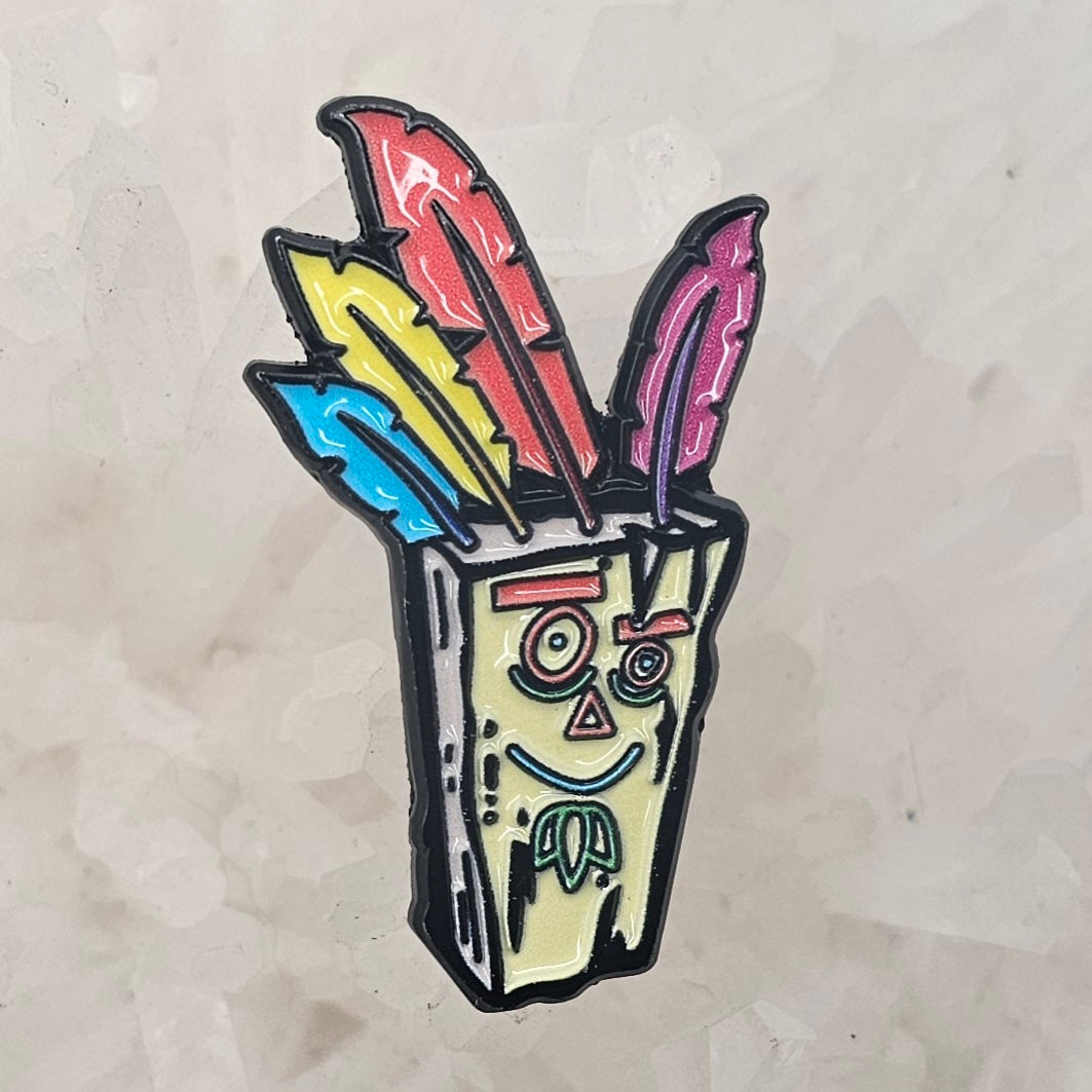 Ed Edd Aku Aku X Plank Final Form Crash Eddy Video Game Bandicoot 90s Cartoon Enamel Pins Hat Pins Lapel Pin Brooch Badge Festival Pin