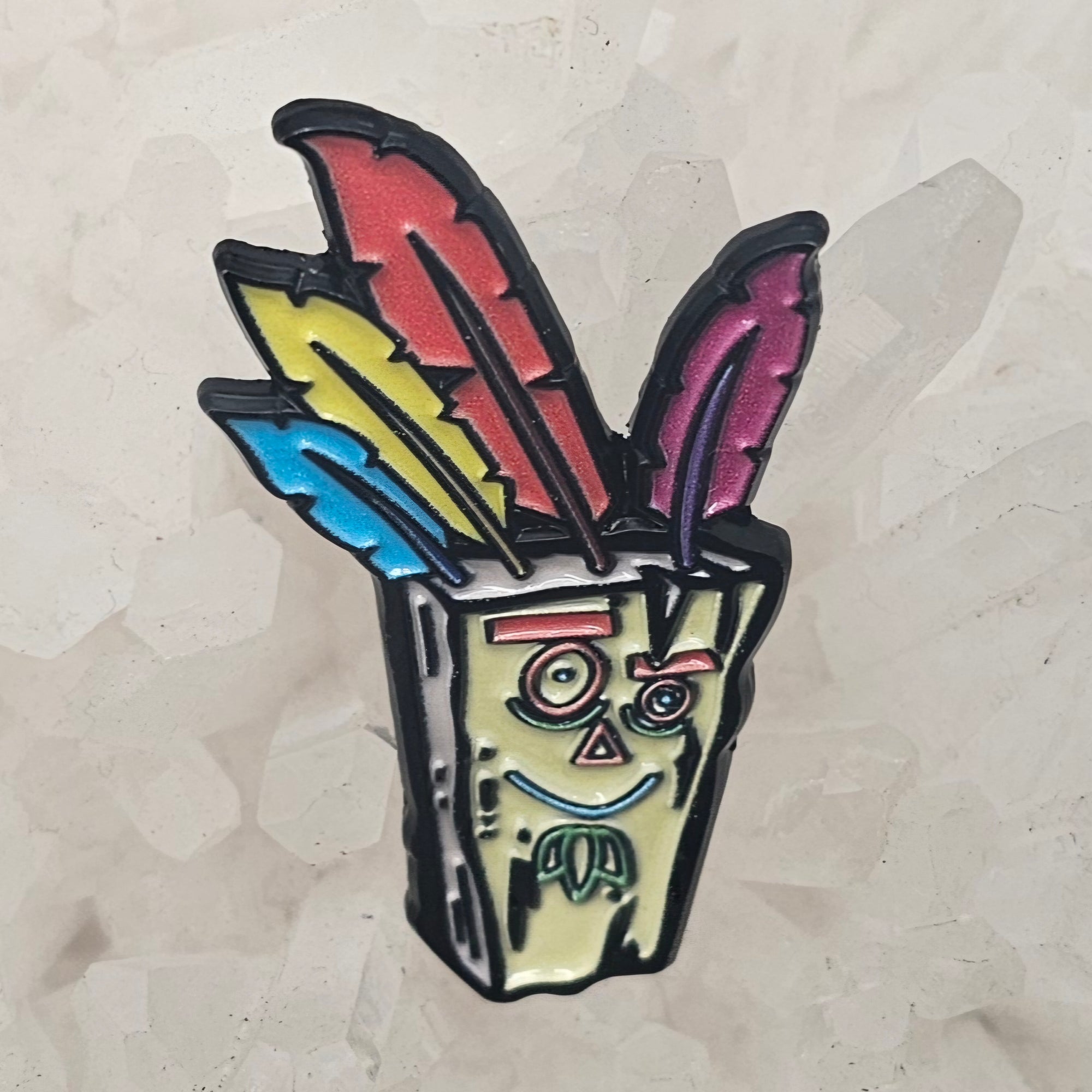 Ed Edd Aku Aku X Plank Final Form Crash Eddy Video Game Bandicoot 90s Cartoon Enamel Pins Hat Pins Lapel Pin Brooch Badge Festival Pin