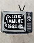 You Are Not Immune To Propaganda Tv Enamel Pins Hat Pins Lapel Pin Brooch Badge Festival Pin