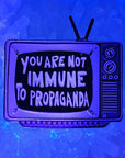 You Are Not Immune To Propaganda Tv Enamel Pins Hat Pins Lapel Pin Brooch Badge Festival Pin