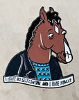 I Have No Self Control & I Hate Myself Bojack Cartoon Horse Enamel Pins Hat Pins Lapel Pin Brooch Badge Festival Pin