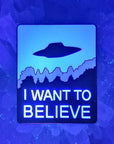 I Want To Believe X Files 90s Tv Alien Ufo Flying Saucer Enamel Pins Hat Pins Lapel Pin Brooch Badge Festival Pin