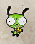 Pizza Gir Invader Cartoon Zim Tv Show Robot Dog Enamel Pins Hat Pins Lapel Pin Brooch Badge Festival Pin