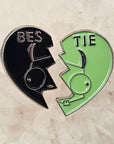 Gir Invader Love Zim Besties Heart 90s Cartoon Enamel Pin Set Hat Pins Lapel Pin Brooch Badge Festival Pin Set(2)