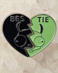 Gir Invader Love Zim Besties Heart 90s Cartoon Enamel Pin Set Hat Pins Lapel Pin Brooch Badge Festival Pin Set(2)