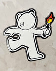 Banksy Molotov Teddy Bear Enamel Pins Hat Pins Lapel Pin Brooch Badge Festival Pin