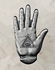 Fortune Teller Hand Rezz Palm Reading Edm Antique Silver Metal Enamel Pins Hat Pins Lapel Pin Brooch Badge Festival Pin