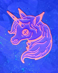 Creepy Unicorn Zombie Horse White Pink Metal Enamel Pins Hat Pins Lapel Pin Brooch Badge Festival Pin