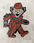 Freddy Dancing Freddy Bear Krueger Nightmare Forever Grateful Elm Street Dead Horror Enamel Pins Hat Pins Lapel Pin Brooch Badge Festival Pin