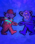 Freddy & Jason Dancing Bears Horror Slasher Enamel Pin Set(2) Hat Pins Lapel Pin Brooch Badge Festival Pin Set