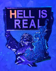 Hell Is Real Fear The Wrath Of God Funny Scary 3D Enamel Pins Hat Pins Lapel Pin Brooch Badge Festival Pin