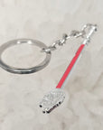 Spoonlenium Falcon Star Spoon Wars Sith Red 3D Metal Mini Spoon Keychains Key-Chain Key Chains