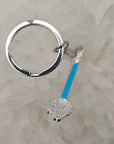 Spoonlenium Falcon Star Spoon Wars Jedi Blue 3D Metal Mini Spoon Keychains Key-Chain Key Chains