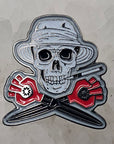 Hunter S Thompson Skull Adrenochrome Dropper Fear N Loathing Glow Enamel Pins Hat Pins Lapel Pin Brooch Badge Festival Pin