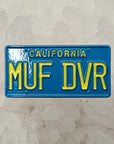 Muf Dvr License Plate Cheech Stoner Chong Weed Movie Enamel Pins Hat Pins Lapel Pin Brooch Badge Festival Pin