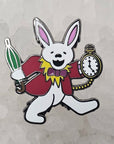 Forever Grateful White Rabbit Dead In Wonderland Dancing Bear Enamel Pins Hat Pins Lapel Pin Brooch Badge Festival Pin