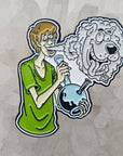 Stoner Shaggy Smokey Scooby Weed Parody Enamel Pins Hat Pins Lapel Pin Brooch Badge Festival Pin