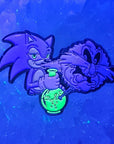 Stoner Sonic Hippie Hedgehog Video Game Weed Parody Enamel Pins Hat Pins Lapel Pin Brooch Badge Festival Pin