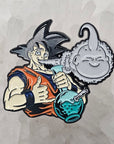 Stoner Ball Z Tokin Goku Buu Bong Weed Parody Anime Enamel Pins Hat Pins Lapel Pin Brooch Badge Festival Pin