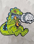 Ripped Reptar Stoner Tommy Rug Rat 90s Cartoon Weed Parody Enamel Pins Hat Pins Lapel Pin Brooch Badge Festival Pin