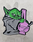 Star Weed Wars Stoned Yoda Parody Enamel Pins Hat Pins Lapel Pin Brooch Badge Festival Pin