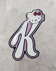 Hello K Kitty Ketamine Cat 90s Cartoon Enamel Pins Hat Pins Lapel Pin Brooch Badge Festival Pin