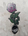 Forever Grateful Blooming Rose Stealie Seed Dead Head Skull Mini Spoon Enamel Pins Hat Pins Lapel Pin Brooch Badge Festival Pin