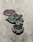 Forever Grateful Blooming Rose Stealie Seed Dead Head Skull Mini Spoon Enamel Pins Hat Pins Lapel Pin Brooch Badge Festival Pin