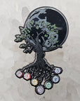 Chakra Moon Tree Roots Meditation Buddha Enamel Pins Hat Pins Lapel Pin Brooch Badge Festival Pin