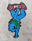 Skateboard Dancing Bear V1 Grateful Skating Dead Lot Enamel Pins Hat Pins Lapel Pin Brooch Badge Festival Pin