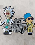 Rick Get Shwifty Gangster Morty 2000s Cartoon Enamel Hat Pin Enamel Pins Hat Pins Lapel Pin Brooch Badge Festival Pin