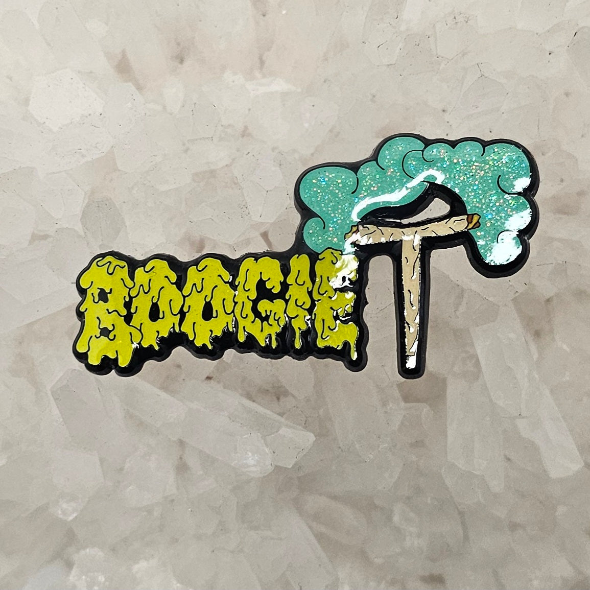 Boogie Cross Joint Smoke T Riddim Dubstep EDM DJ Glow Enamel Pins Hat Pins Lapel Pin Brooch Badge Festival Pin