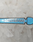 Lsdream Blue Vibe Dj Music Experimental Bass Edm Dubstep Mini Spoon Enamel Pins Hat Pins Lapel Pin Brooch Badge Festival Pin