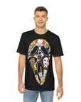 Scream Horror Mural Slasher Mashup Men's Polyester Tee T Shirt Tshirt T-Shirt By Mythical Merch