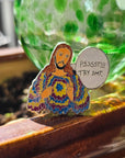 10 Pack - Deemsus Psssst Try Dmt Hippie Jesus Festie Wook Deemster Wholesale Silver & Glitter Enamel Pins Hat Pins Lapel Pin Brooch Badge Festival Pin