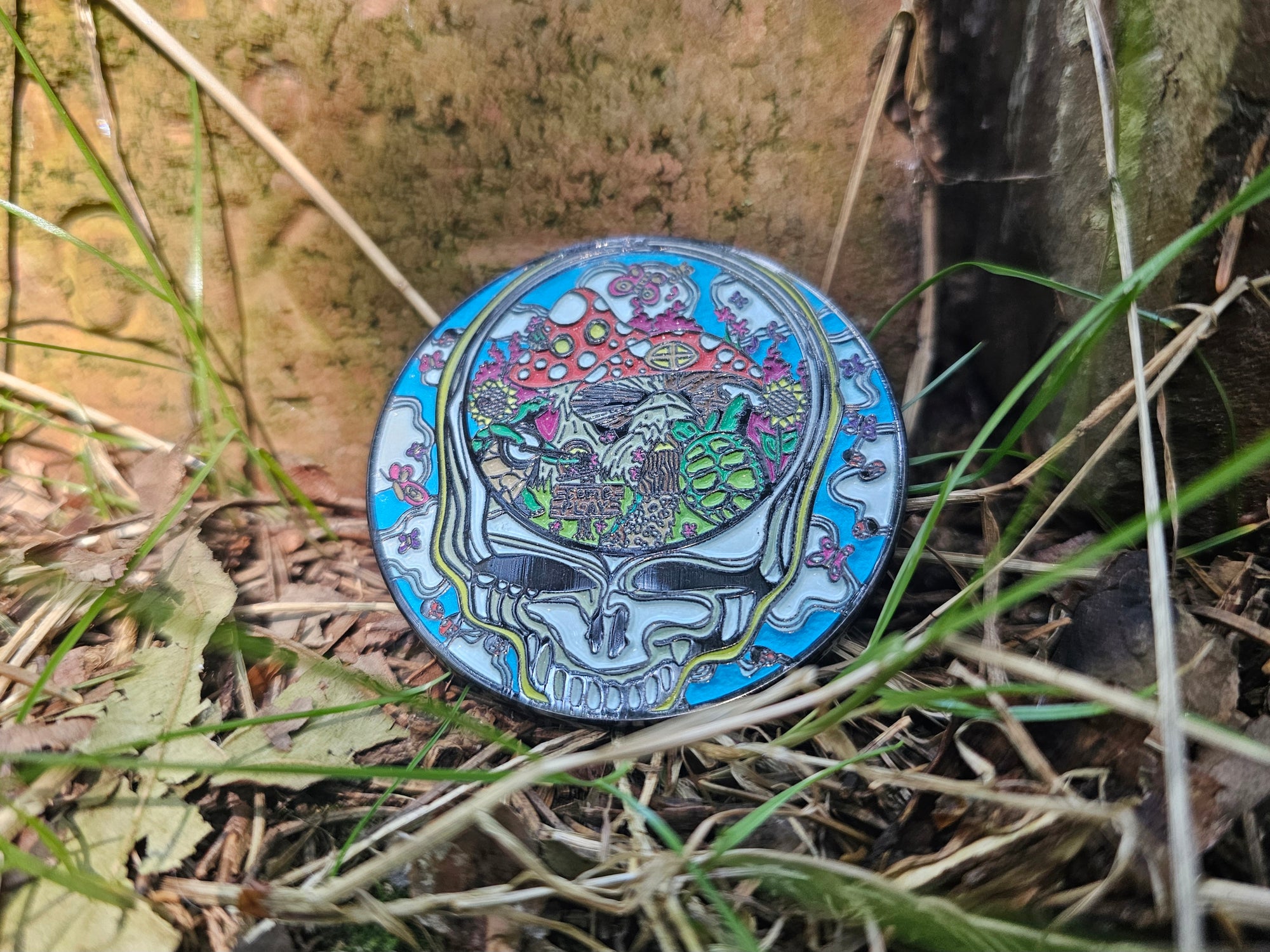 Steal Your Mushroom Terrapin Turtle Village Forever Grateful Shroom Dead Lot Glow Enamel Pins Hat Pins Lapel Pin Brooch Badge Festival Pin