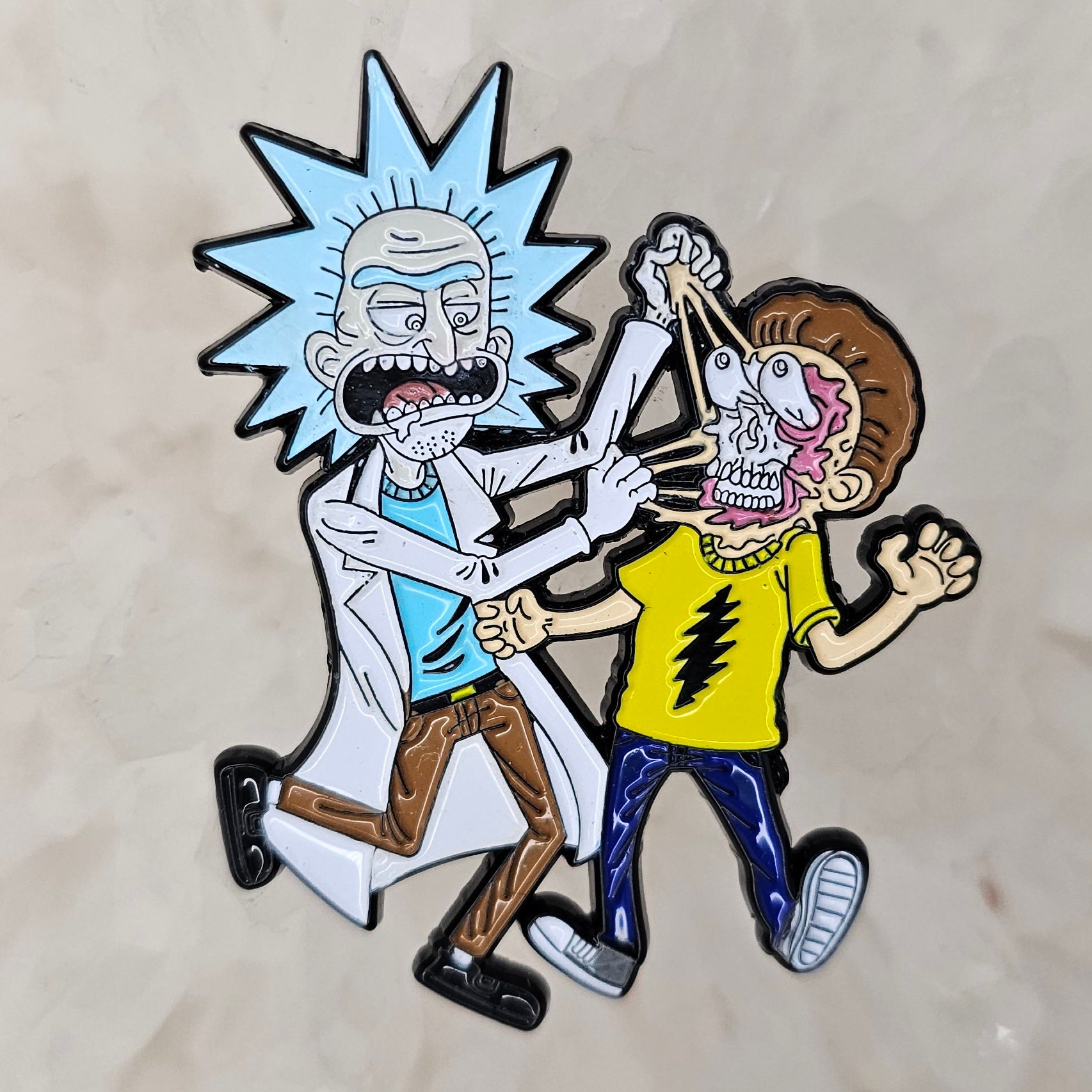 Rick and Morty 'Rick  Rock and Roll' Enamel Pin - Distinct Pins
